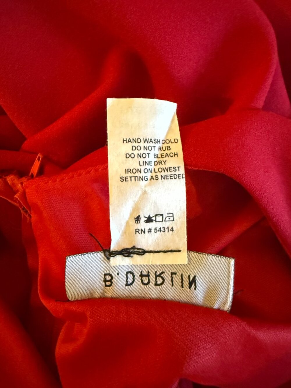 NWT B. Darlin Red Short Sleeve Bow Tie Back Mini Dress - Picture 9 of 9